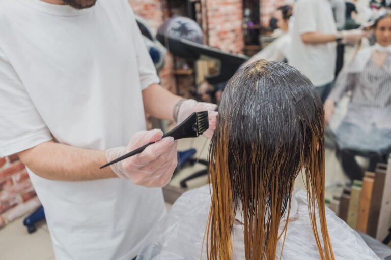 custom lighting/balayage